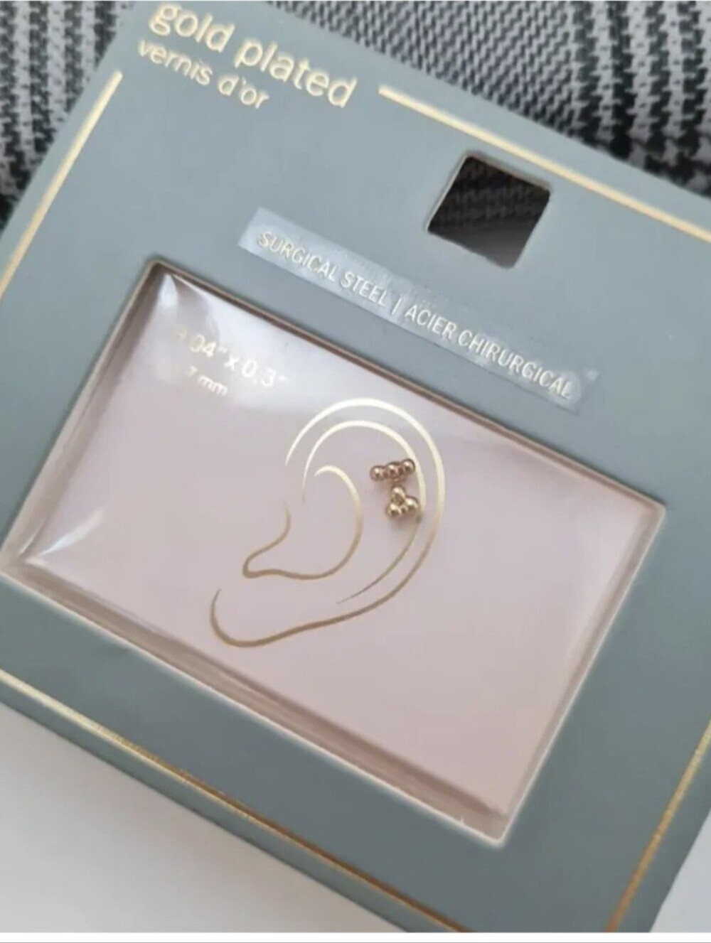 On Running Gold Minimal Double-Ball Stud Earrings